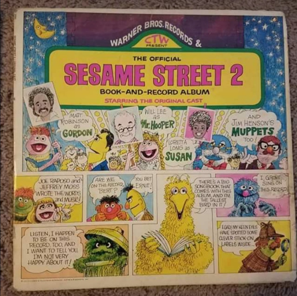 VINTAGE 1971 Sesame Street  story and record  VINTAGE